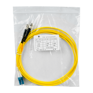 2mt LC-ST/UPC MonoModo SM Duplex Jumper Cable Fibra 9/125um 3mm LSZH