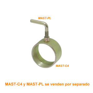 Base para tubo de 51mm req/MAST-PL Fijacion Mastil Telescopico