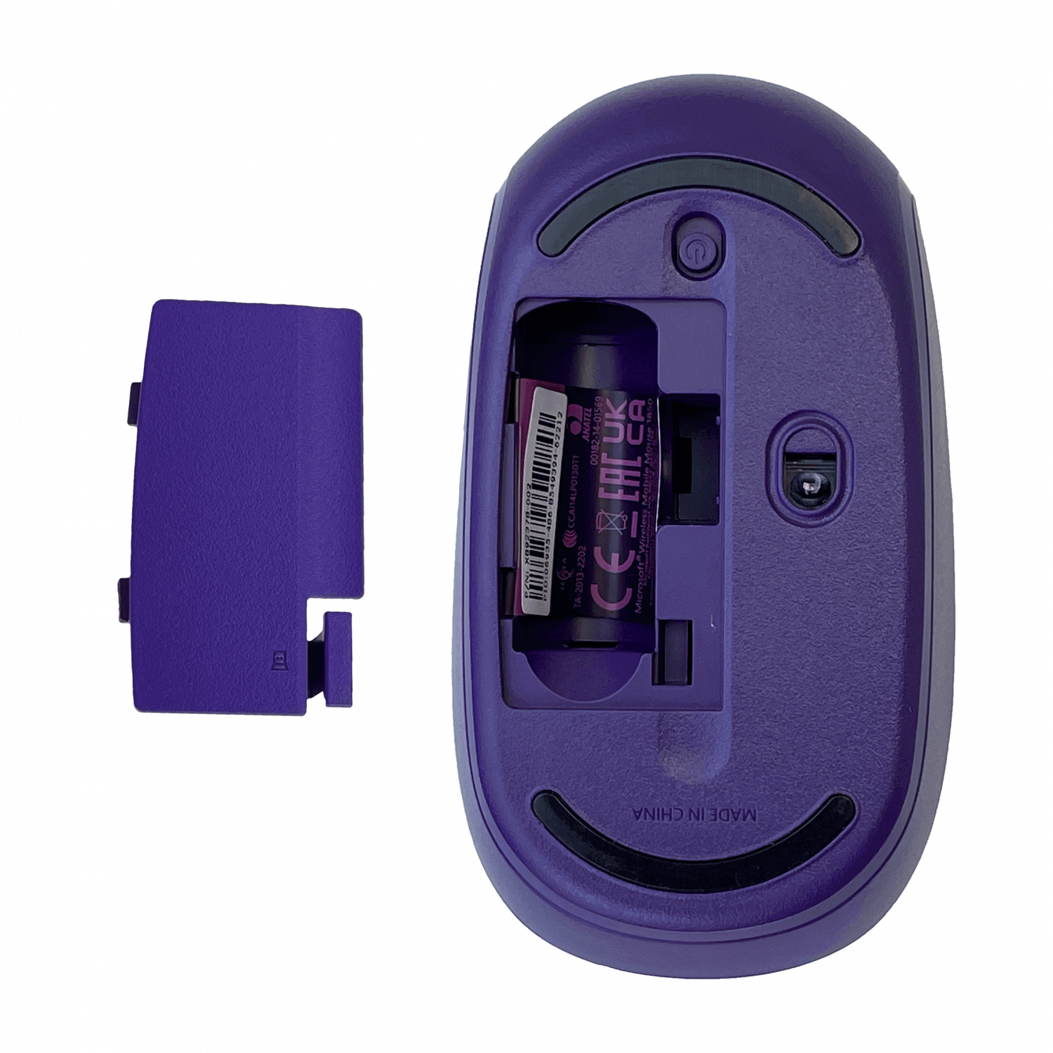 Mouse Violeta USB inalambrico 2,4GHz req/1-AA Purple Morado - Imagen 5