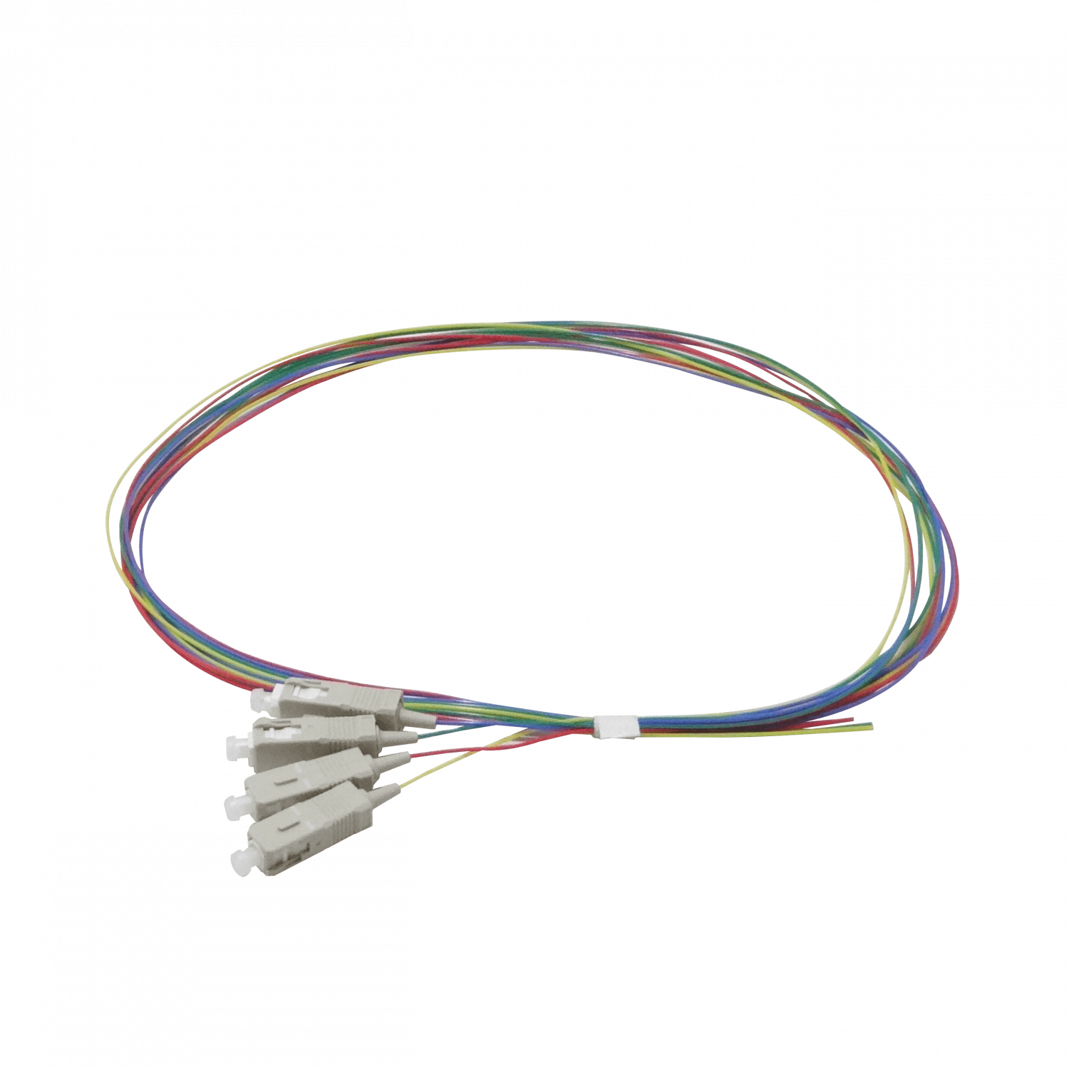 SC/UPC OM3 Multimodo 1,5mt 4-Unidades Pigtail 50/125um 0,9mm 150cm
