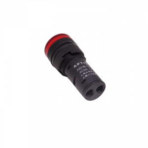 Rojo Luz Piloto LED 12VDC/AC 15mm-diametro 19mm-cabeza 45mm-altura