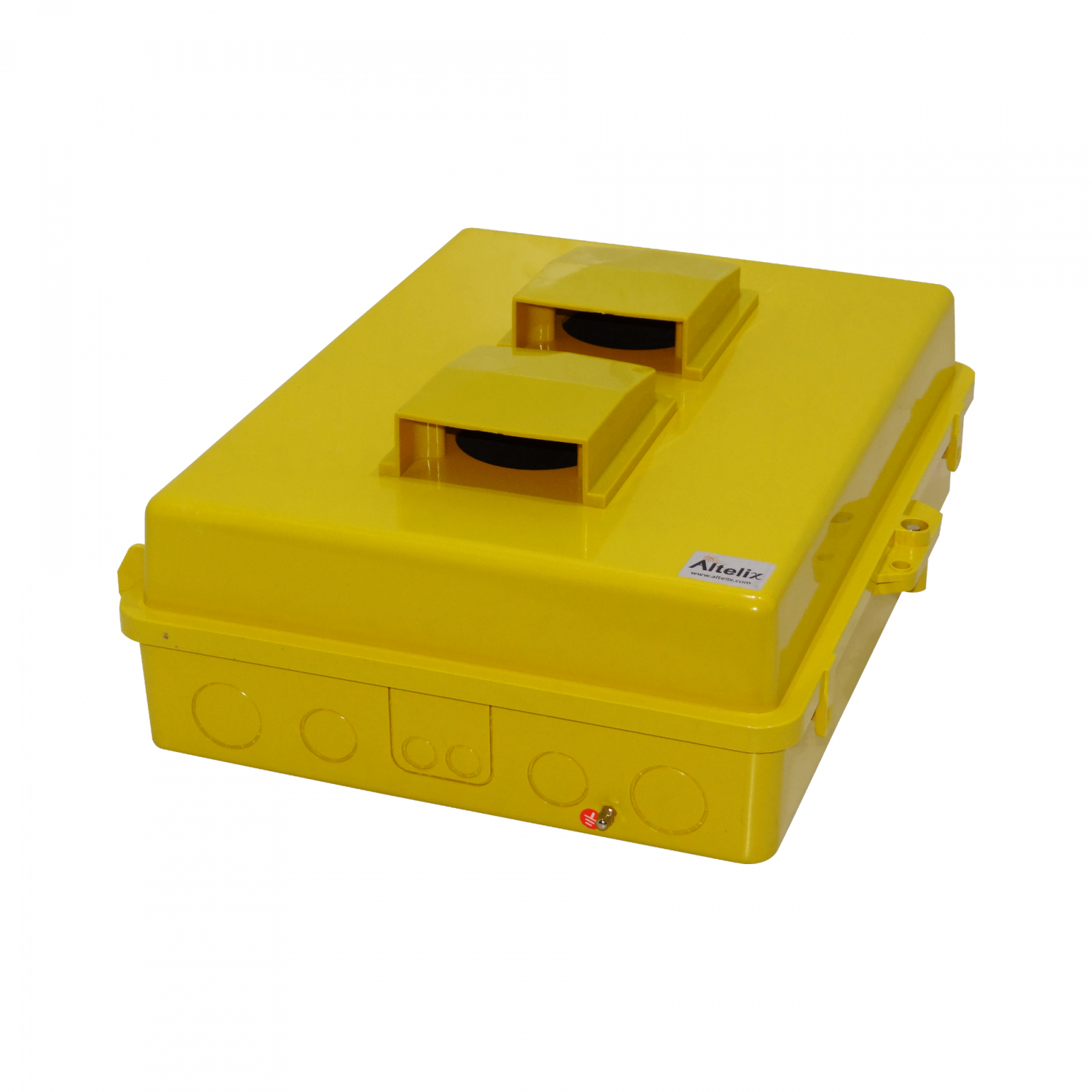 ALTELIX Ventilada Amarilla 432x355x152mm IP55 Caja Exteri NEMA3 PC+ABS - Imagen 7