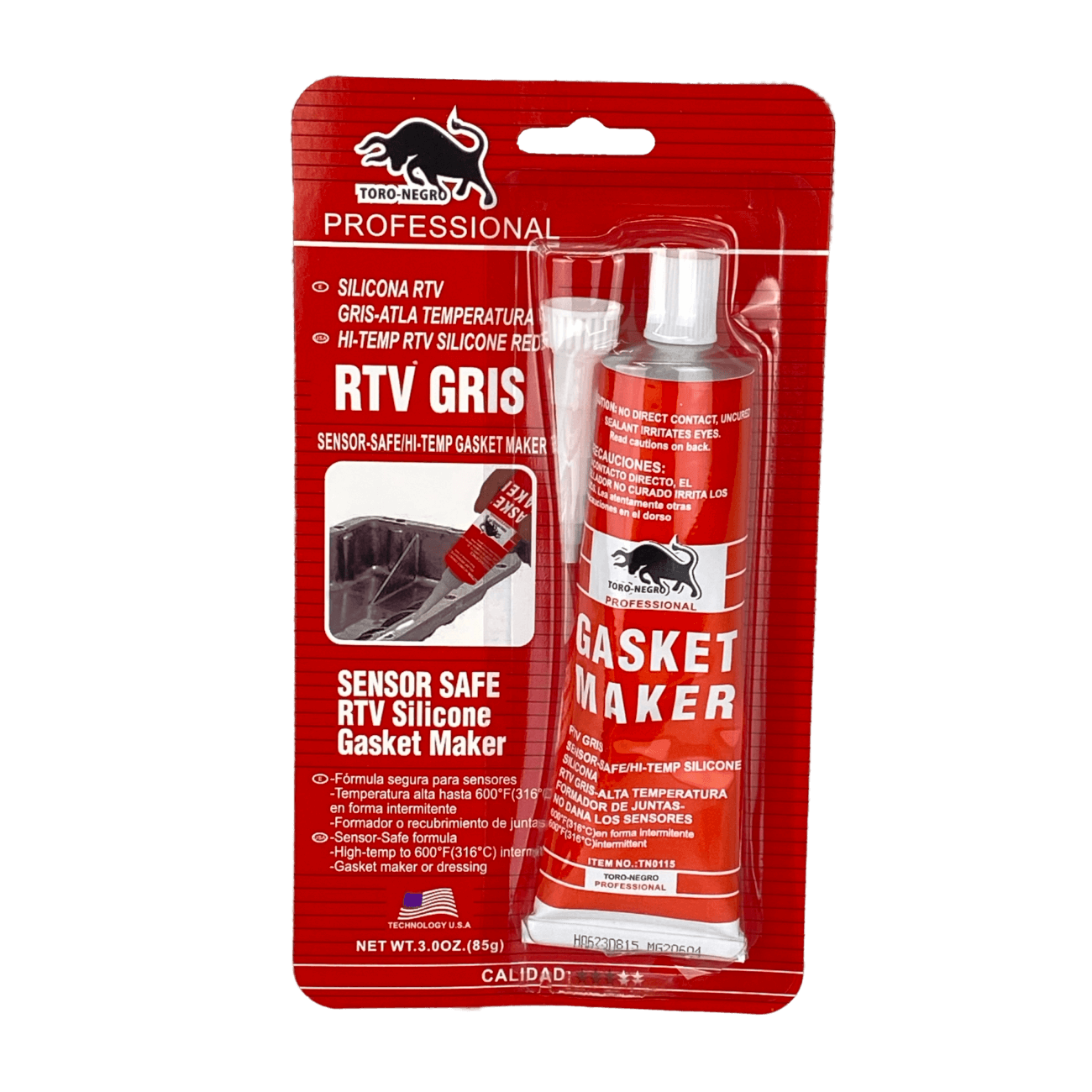 AKILDA Silicona Gris RTV Sellador 316ºC 85gr Gasket Maker A0008-GR