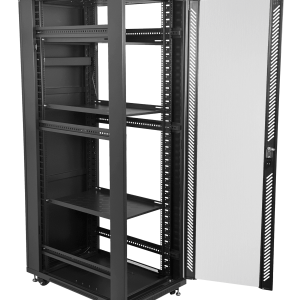 LINKMADE Desarmado 42U 1000mm Rack 100cm-Fondo c/PDU-VENT-Bandejas Pu