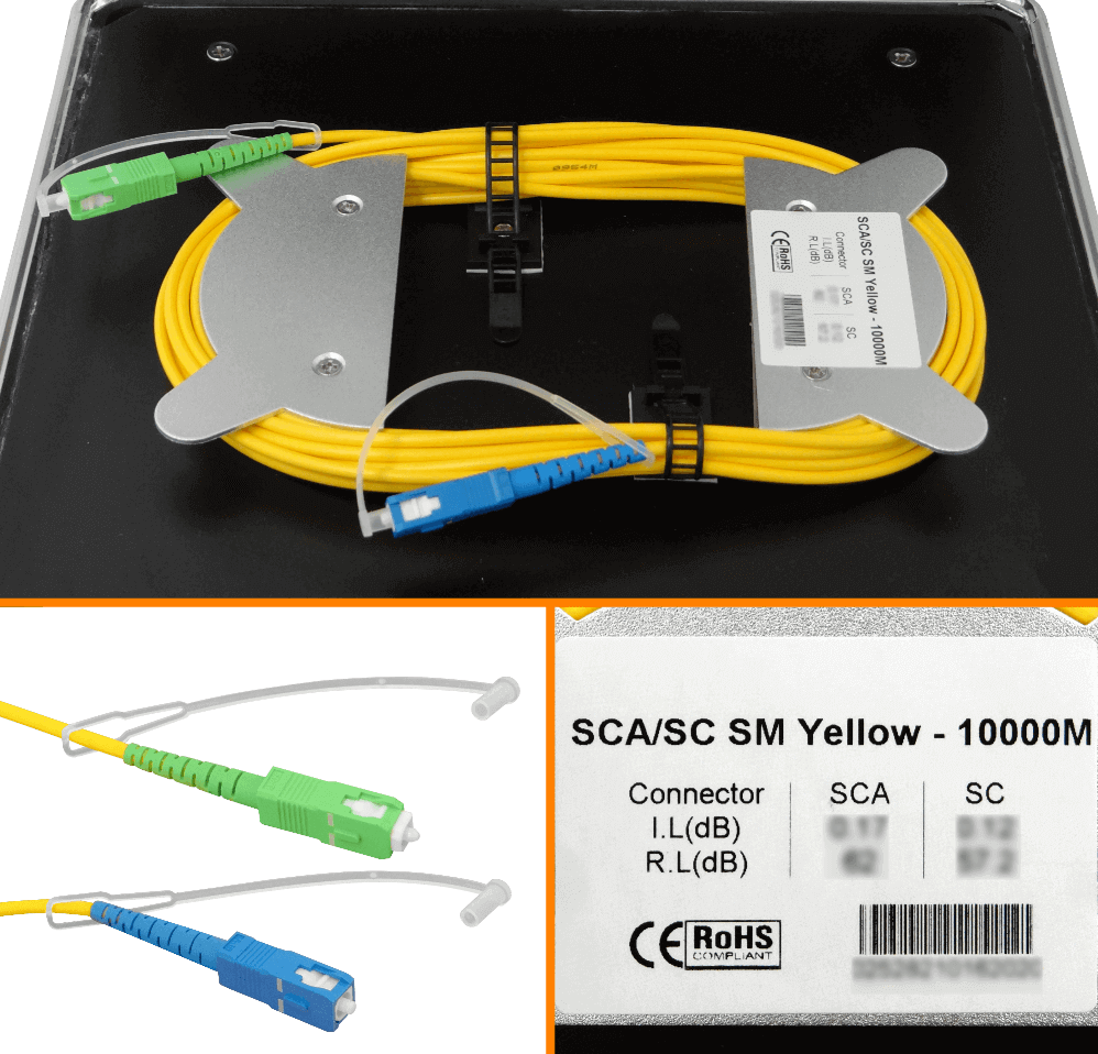 10km 9/125 SC/APC-SC/UPC G652 Monomodo SM SX 10000mt Bobina Lanzamient - Imagen 2