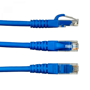 LINKMADE 4un 30cm CAT6 Azul LSZH Cable Patch inyectado Multif 4x0,3mt