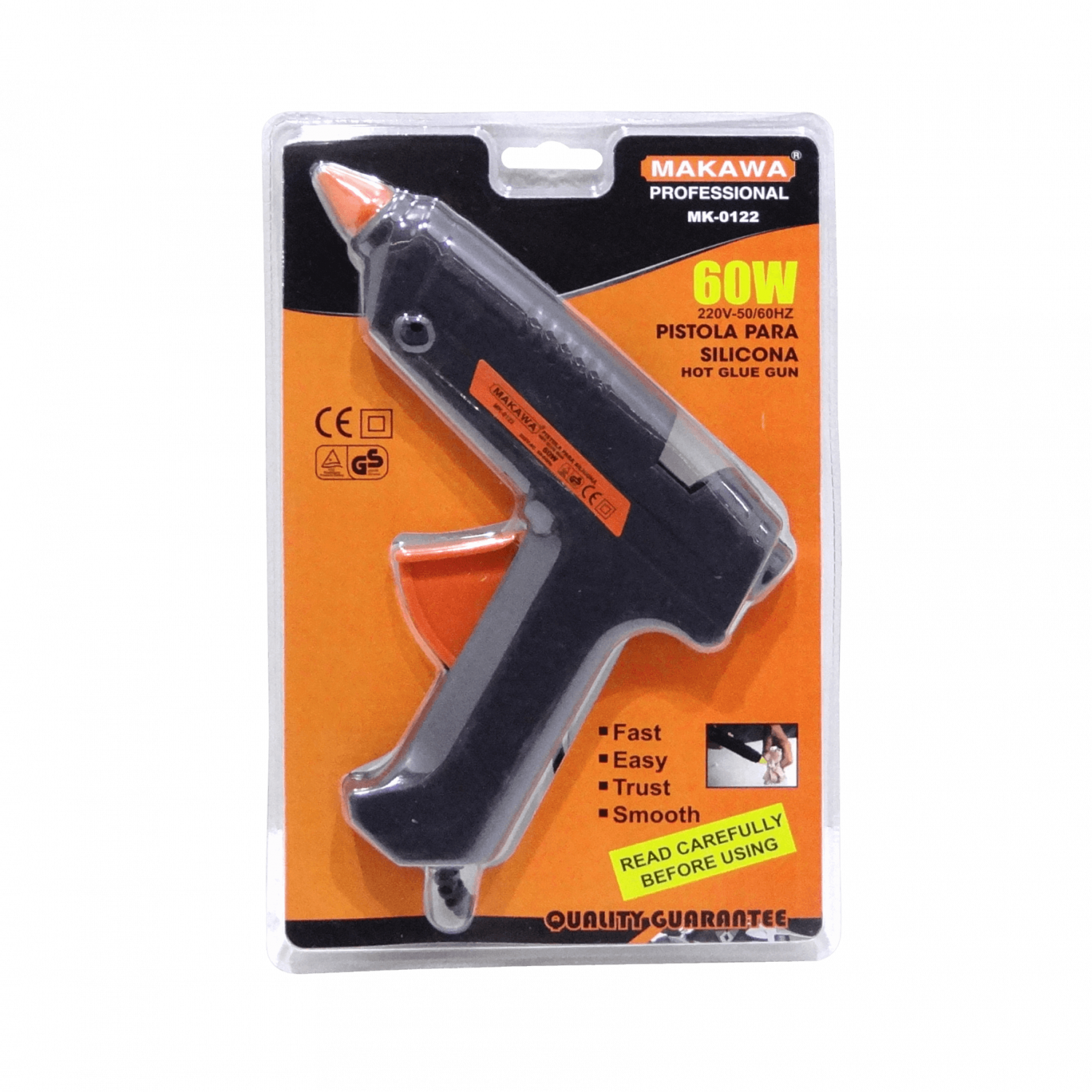 MAKAWA 60W Pistola Silicona Barra 11mm Caliente MK-0122