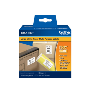 Brother 50,5x101mm 600-Etiquetas Adhesivas Papel Blanco para-QL 5x10cm