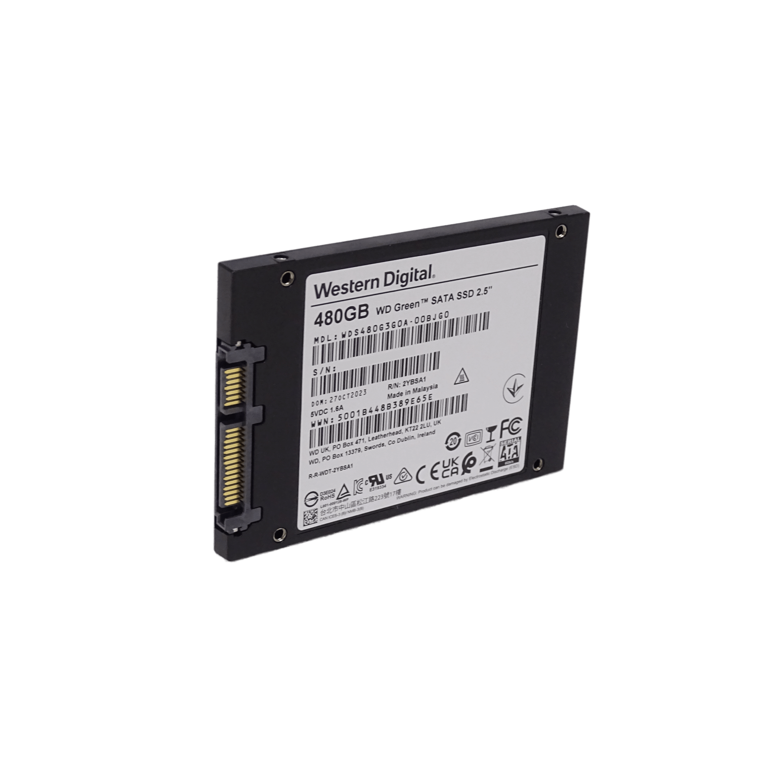 WESTERNDIGITAL 480GB 545-520mb/s Sata3 2.5 7mm SSD Solido WDS480G3G0A