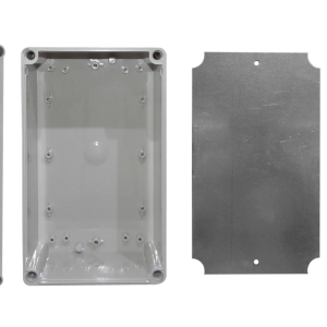TIBOX 150x250x130mm Tapa-Gris Caja Gris Plastica IP66 RoHS
