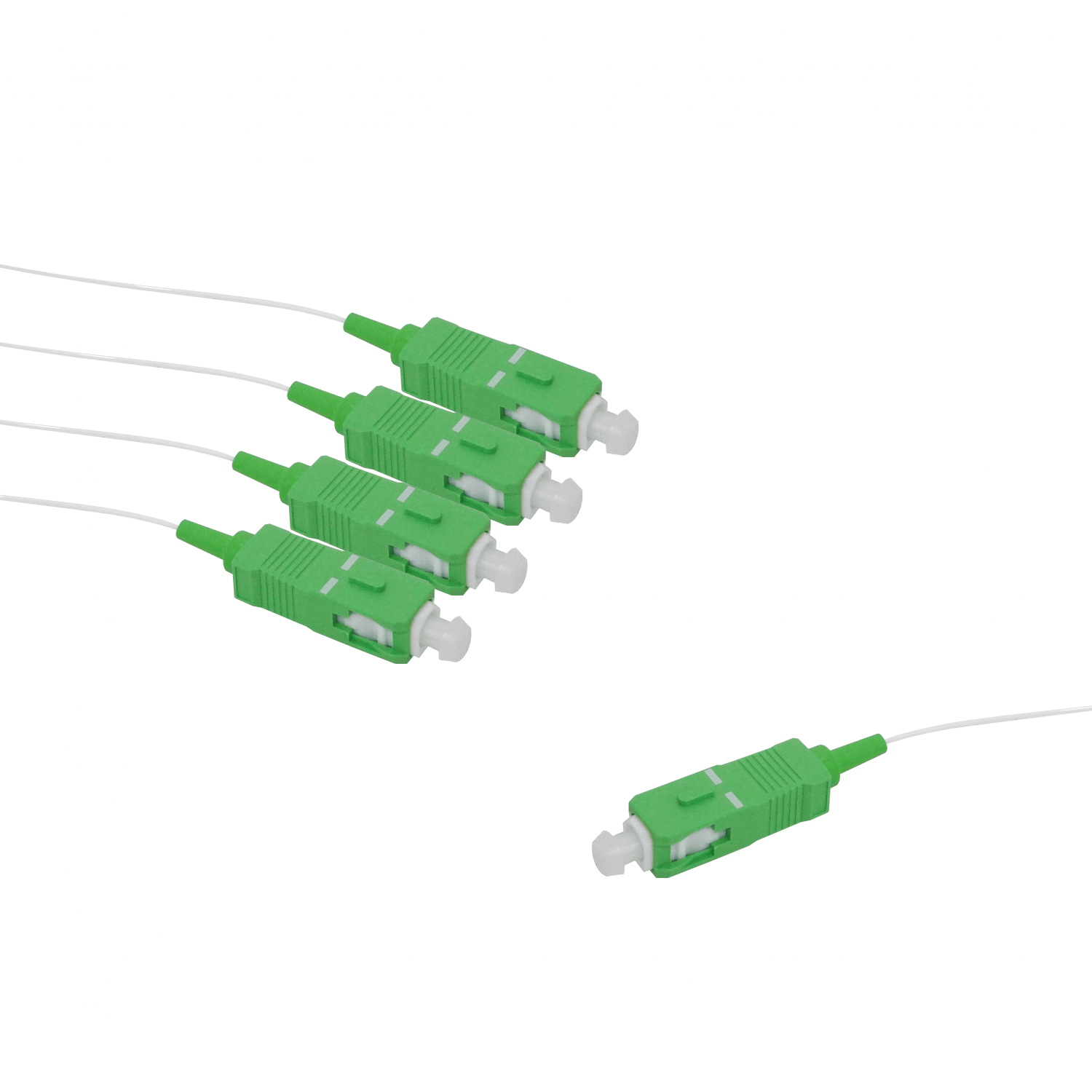 UBIQUITI 1x4 SC/APC Divisor PLC p/GPON 3mt 150+150cm 0,9mm 1260-1650nm - Imagen 2
