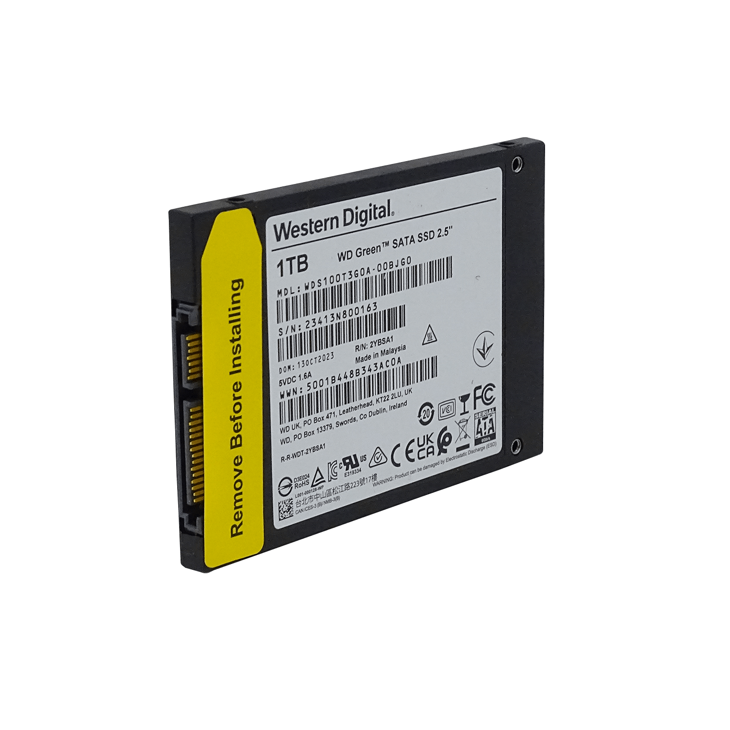 WESTERNDIGITAL 1TB 545/520mb/s Sata3 2,5 7mm SSD Solido WDS100T3G0A - Imagen 2