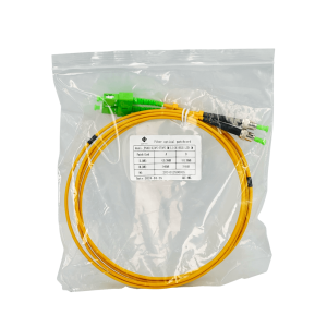 2mt SC/APC-ST/APC MonoModo SM Duplex Jumper Cable Fibra 9/125um 3mm
