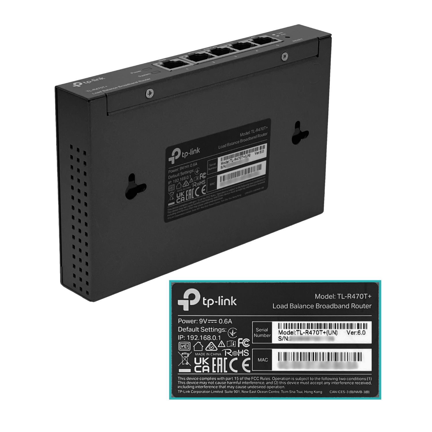 TP-LINK 1-100 1-WAN 3-WAN/LAN 100-240VAC NO-RACK - Imagen 2