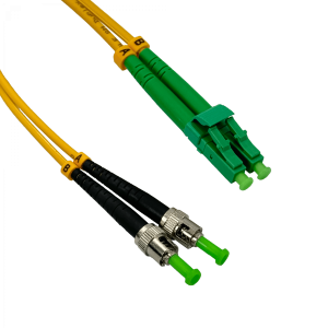 2mt LC/APC-ST/APC MonoModo SM Duplex Jumper Cable Fibra 9/125um 3mm