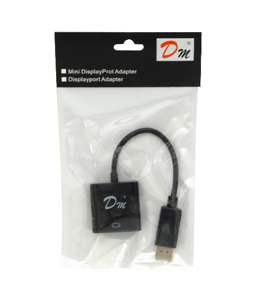 DisplayPort/DP-M a VGA-H Negro 15cm Adaptador Convertidor Video - Imagen 2