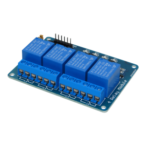Modulo 4-Reles 5VDC 6-pin NC/NA Relay LED Opto-aislados JQC-3FF-S-Z
