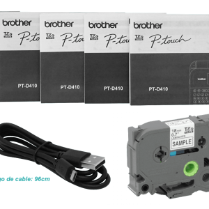BROTHER QWERTY Rotuladora no-USB TZ3,5-18mm inc/6-AA opcion/fuente-12V