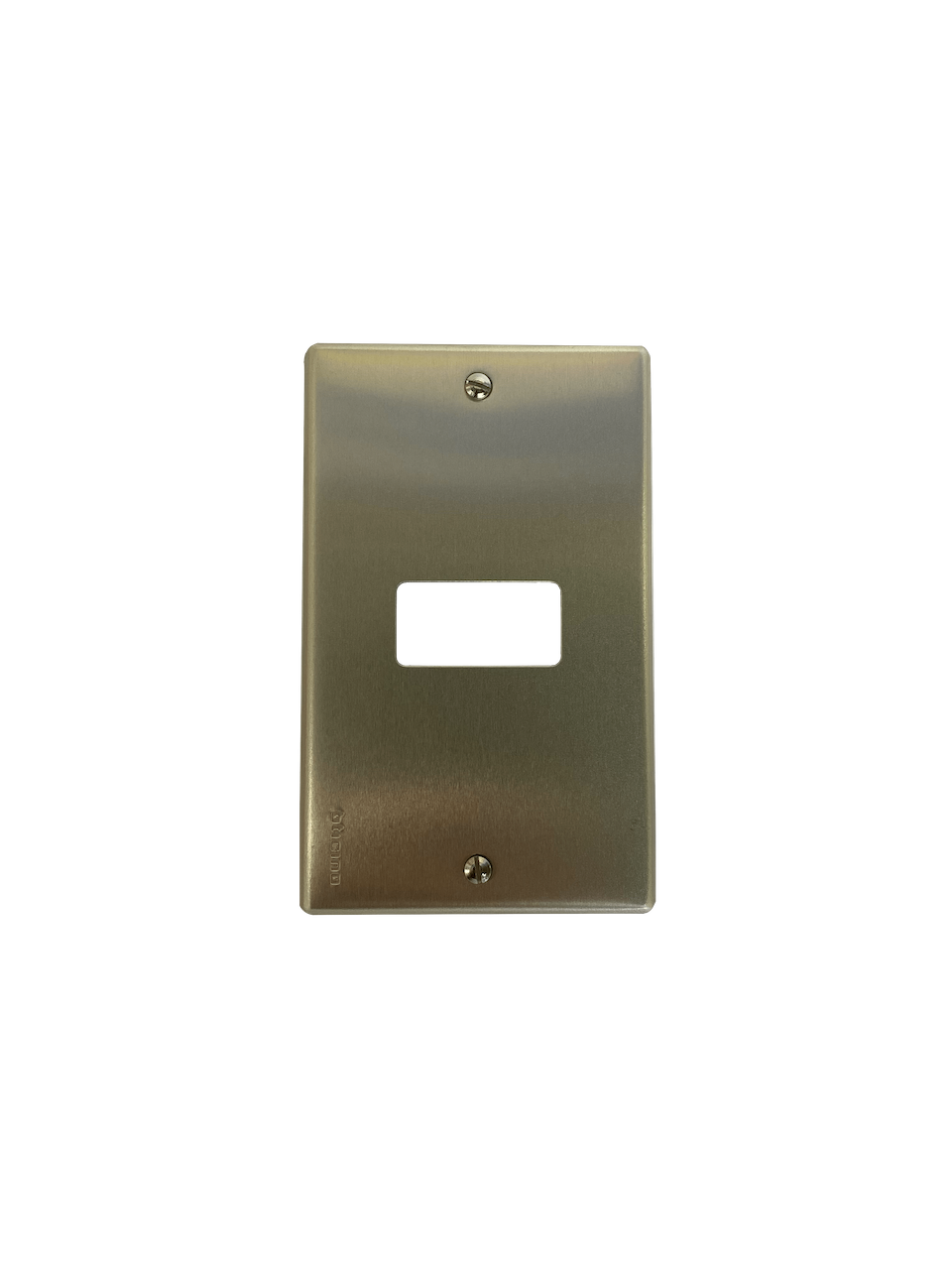 BTICINO Placa 1 Puesto Modulo Aluminio c/Tornillos