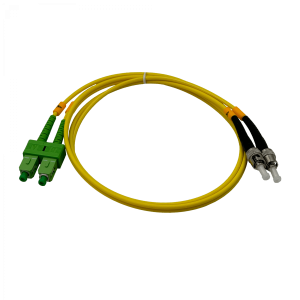 1mt SC/APC-ST/UPC MonoModo SM Duplex Jumper Cable Fibra 9/125um 3mm