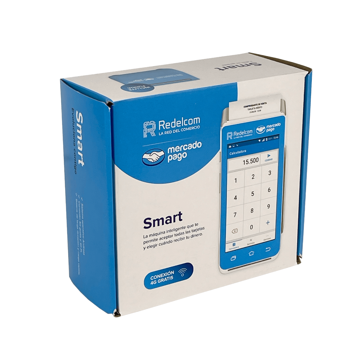 MERCADOPAGO Maquina Smart Pago con Tarjeta 4G QR Wifi impresora Camara - Imagen 6
