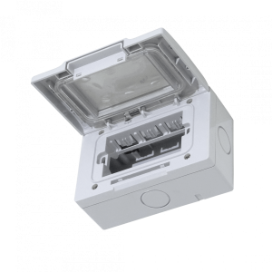 KALOP c/Tapa 3-Modulos Caja Gris IP55 3-Puestos Sigma KL42413