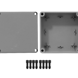 LINKCHIP 150x150x80mm Caja Estanca Gris PS 4-Tornillos-PS s/conos