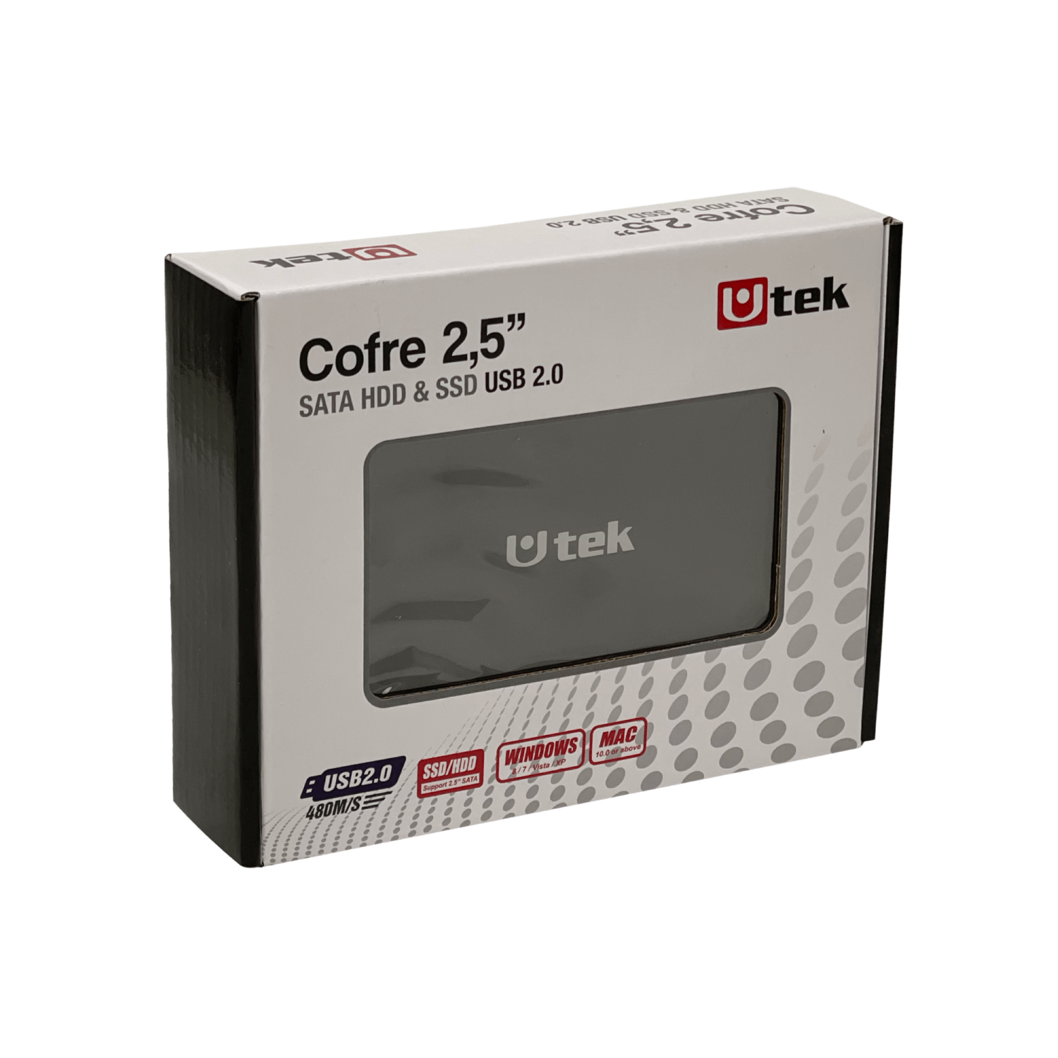 Cofre 2,5pulg SATA-USB2.0 solo-USB inc-Cable-AM UT-HDD020BL - Imagen 5