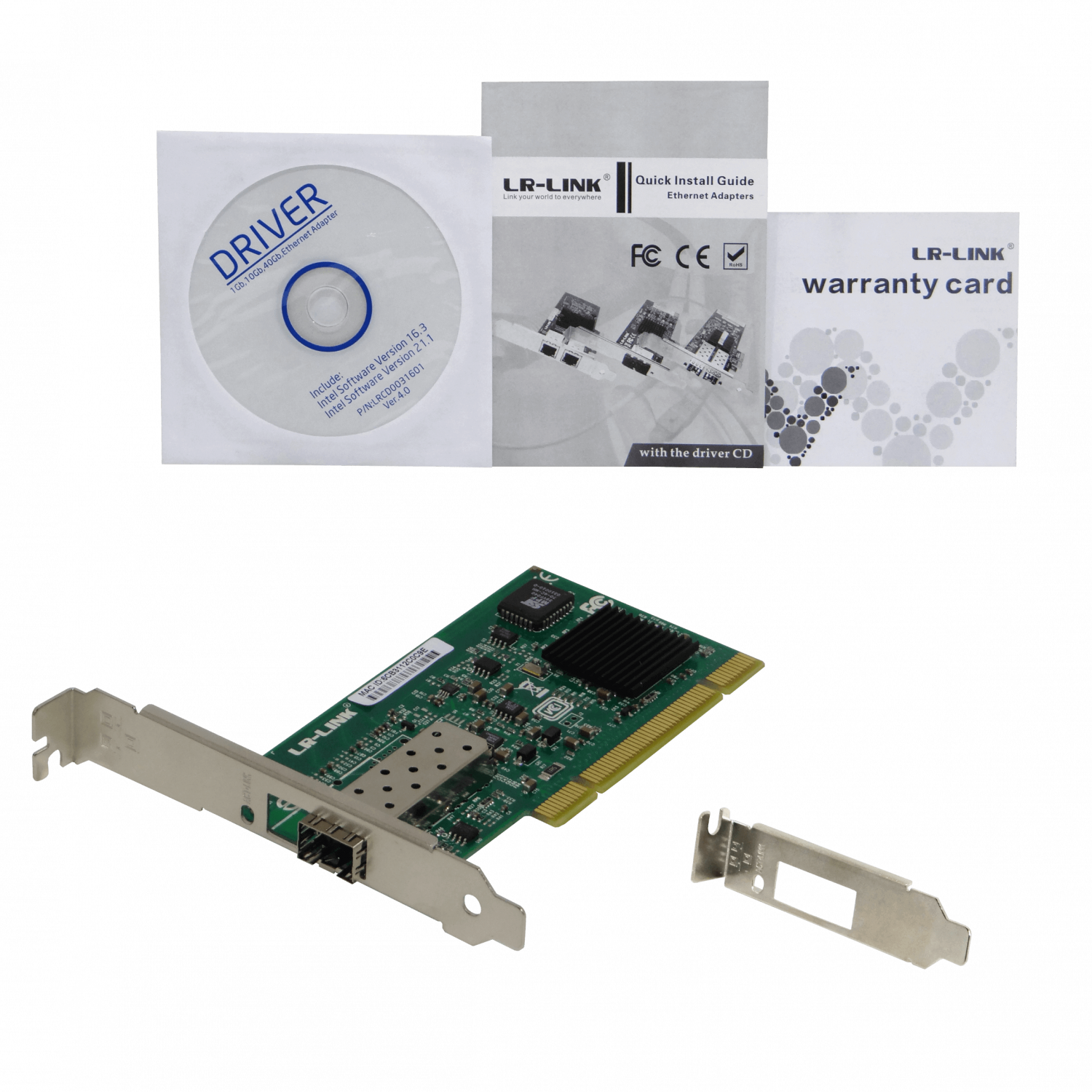LRLINK PCI-Legacy 1-SFP 1G NIC LREC7210PF-SFP Tarjeta para Servidor - Imagen 4