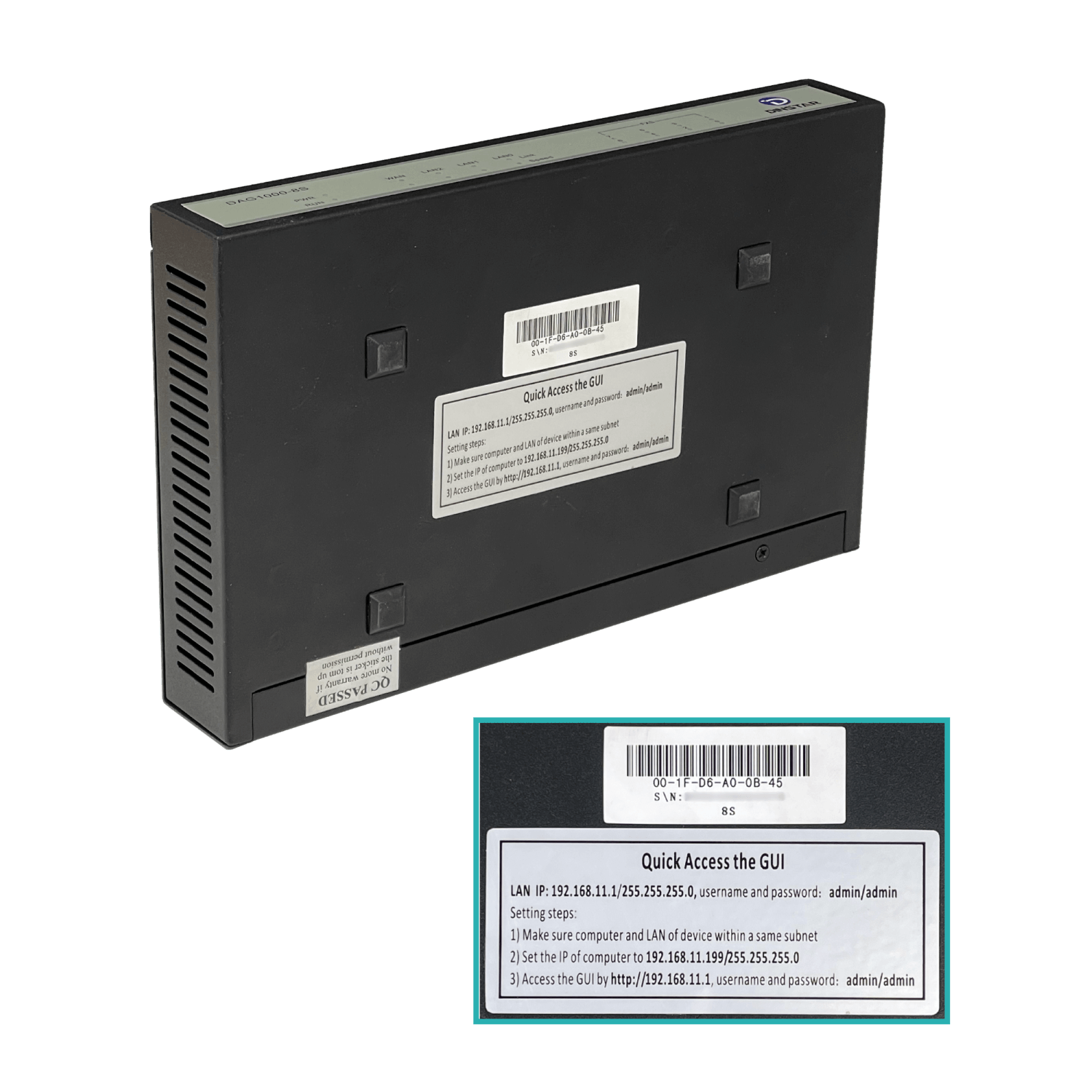 DINSTAR 8-FXS-RJ11 G.729 3-LAN 1-WAN ATA GATEWAY 12V-INC-TRAFO