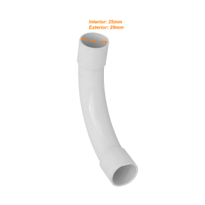 LINKCHIP 25mm Codo para Tubo PVC Blanco Curva