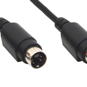 Cable 1mt S-VIDEO 100cm Negro 4-pin mini-DIN