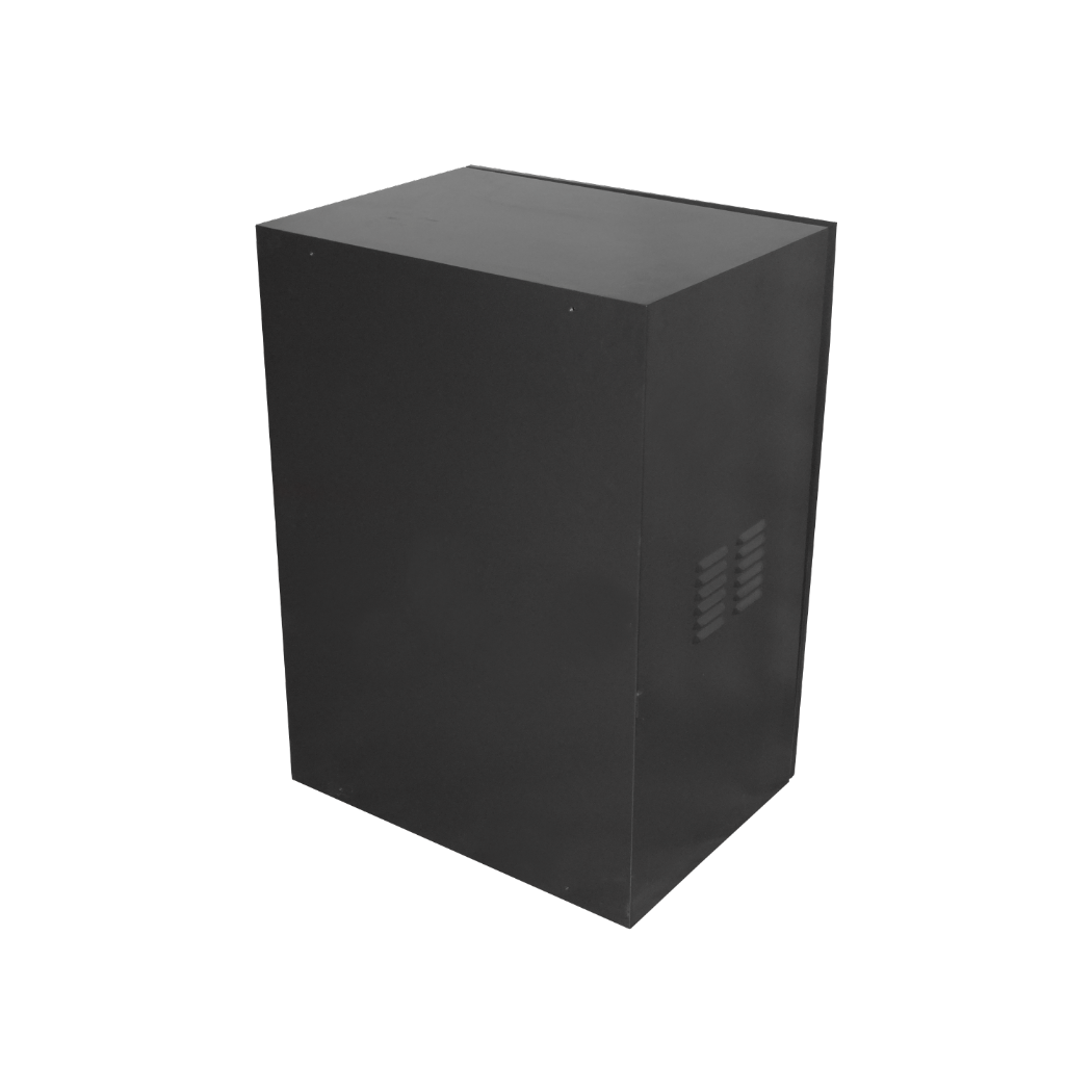LINKMADE 17U Seguridad 45cm-Prof Rack Negro 2-Turbinas 1-Bandeja - Imagen 4