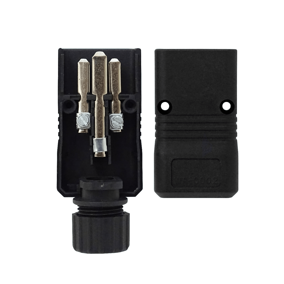 Enchufe Macho C20 Volante 16A Negro para UPS de alta potencia - Imagen 2