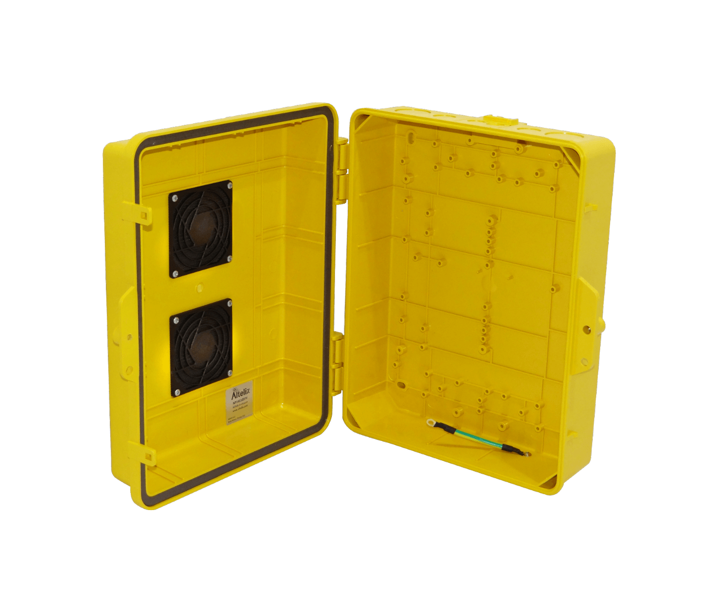 ALTELIX Ventilada Amarilla 355x280x127mm IP55 Caja Exteri NEMA3 PC+ABS - Imagen 6