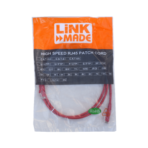 LINKMADE 1,5MT CAT6 ROJO LSZH CABLE PATCH INYECTADO MULTIFILAR