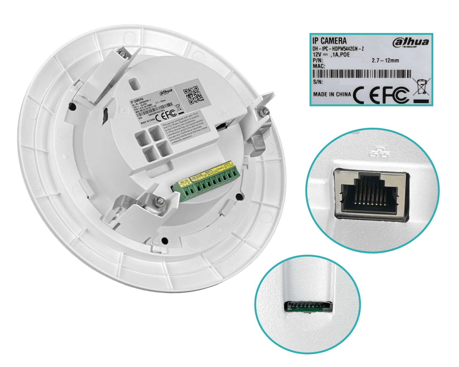 DAHUA Domo 4MP Motorizada 2,8-12mm PoE IR40mt IP MicroSD Pro IA TBlock - Imagen 2