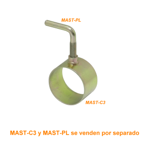 Base para tubo de 45mm req/MAST-PL Fijacion Mastil Telescopico