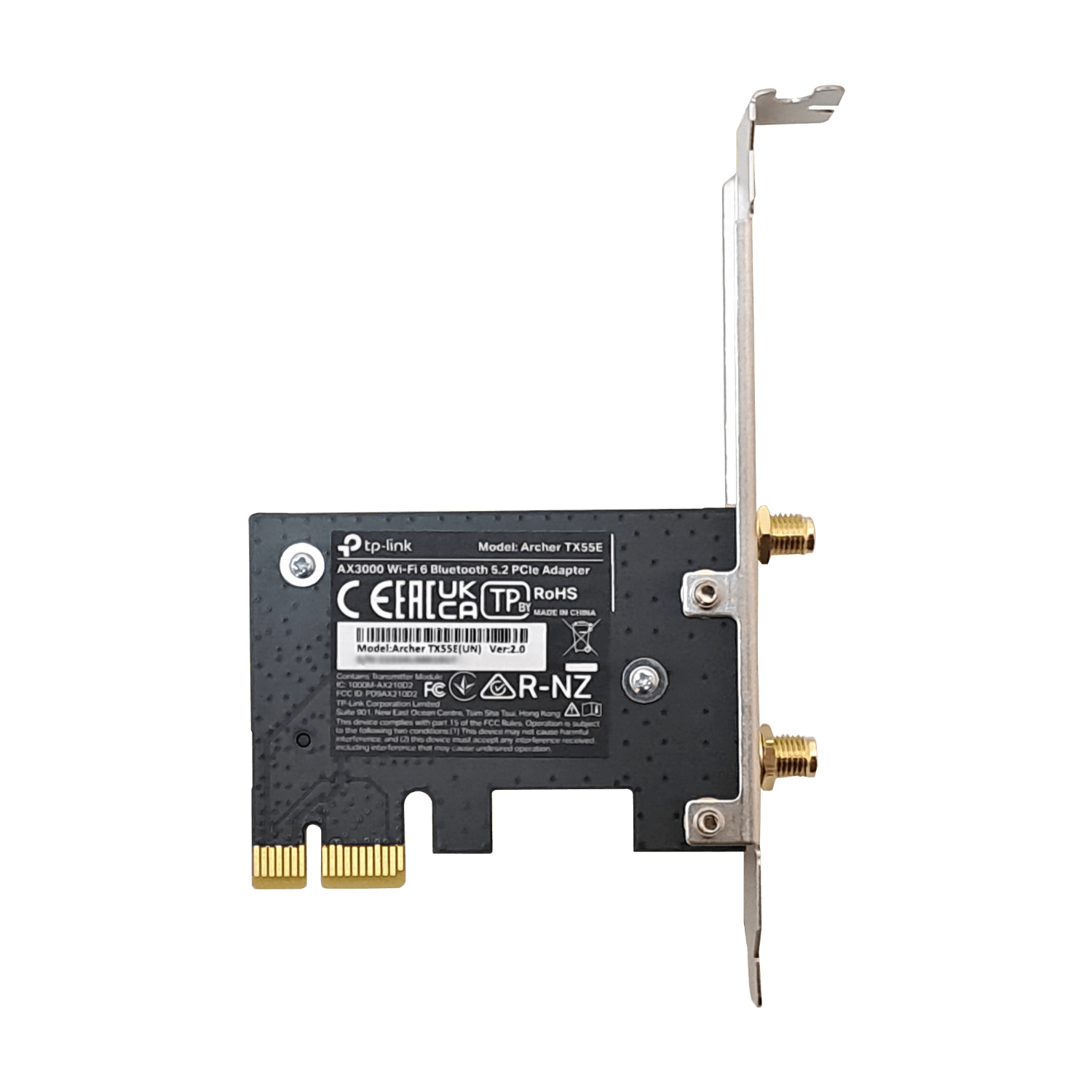TP-LINK AX3000 2,4+5GHz 574+2402mbps PCIe-x1 2-RPSMA High/Low-Profile - Imagen 2
