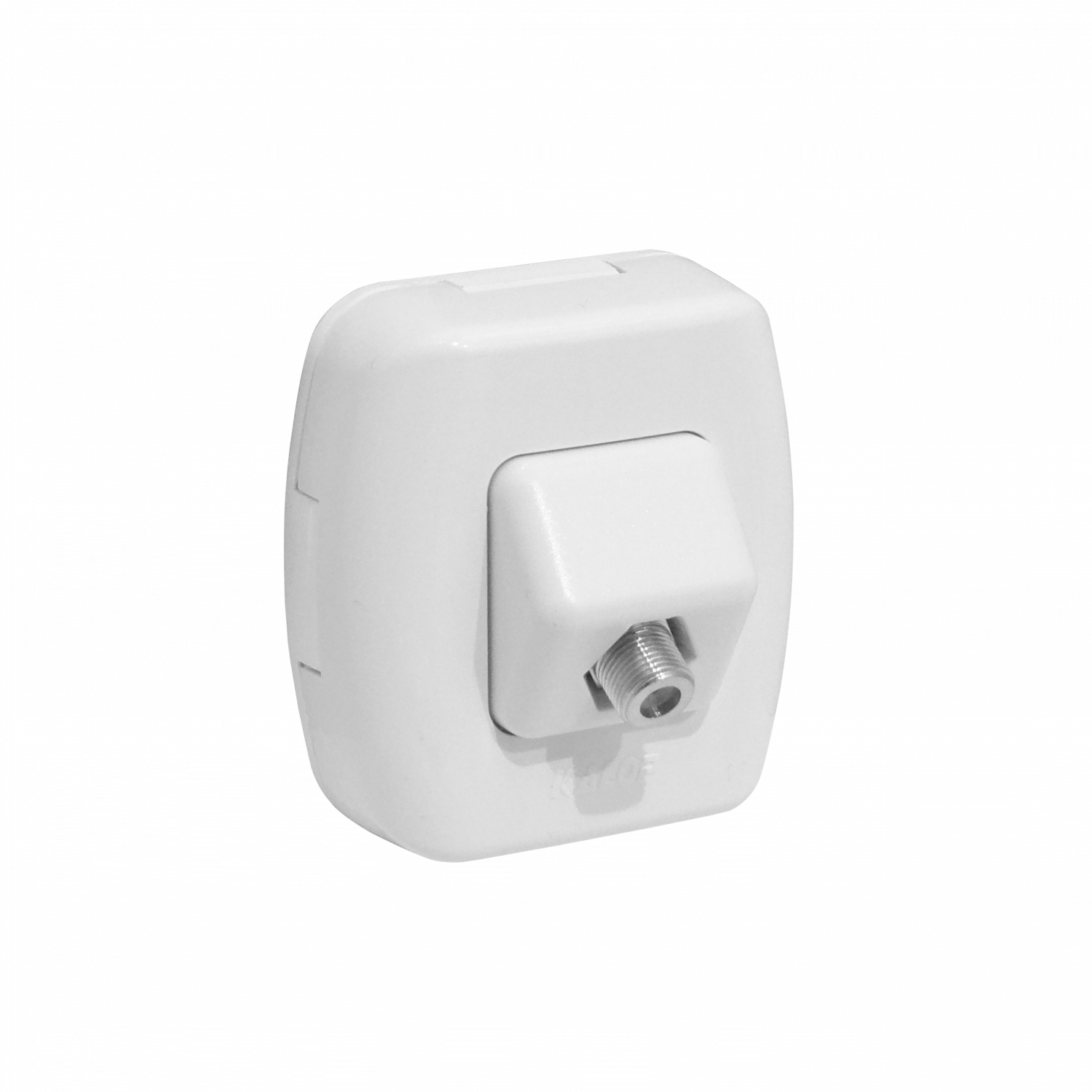 KALOP Roseta Blanco Toma Catv Pin Fino F-F Coaxial F-H F-H KS39655 - Imagen 3