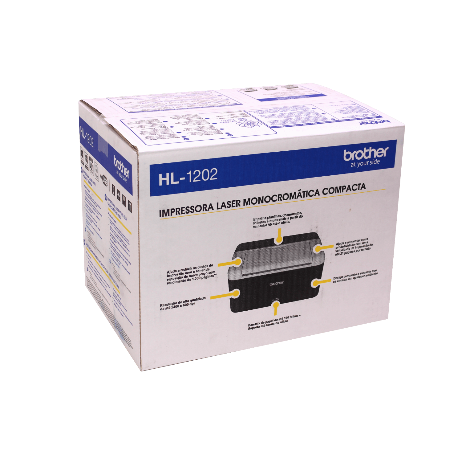 BROTHER solo-USB Impresora Laser 21ppm 2400x600dpi 150hoj Toner-TN1060 - Imagen 4