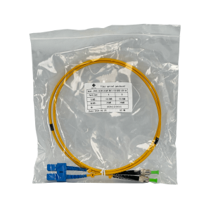1mt SC/UPC-ST/APC MonoModo SM Duplex Jumper Cable Fibra 3.0mm 9/125um