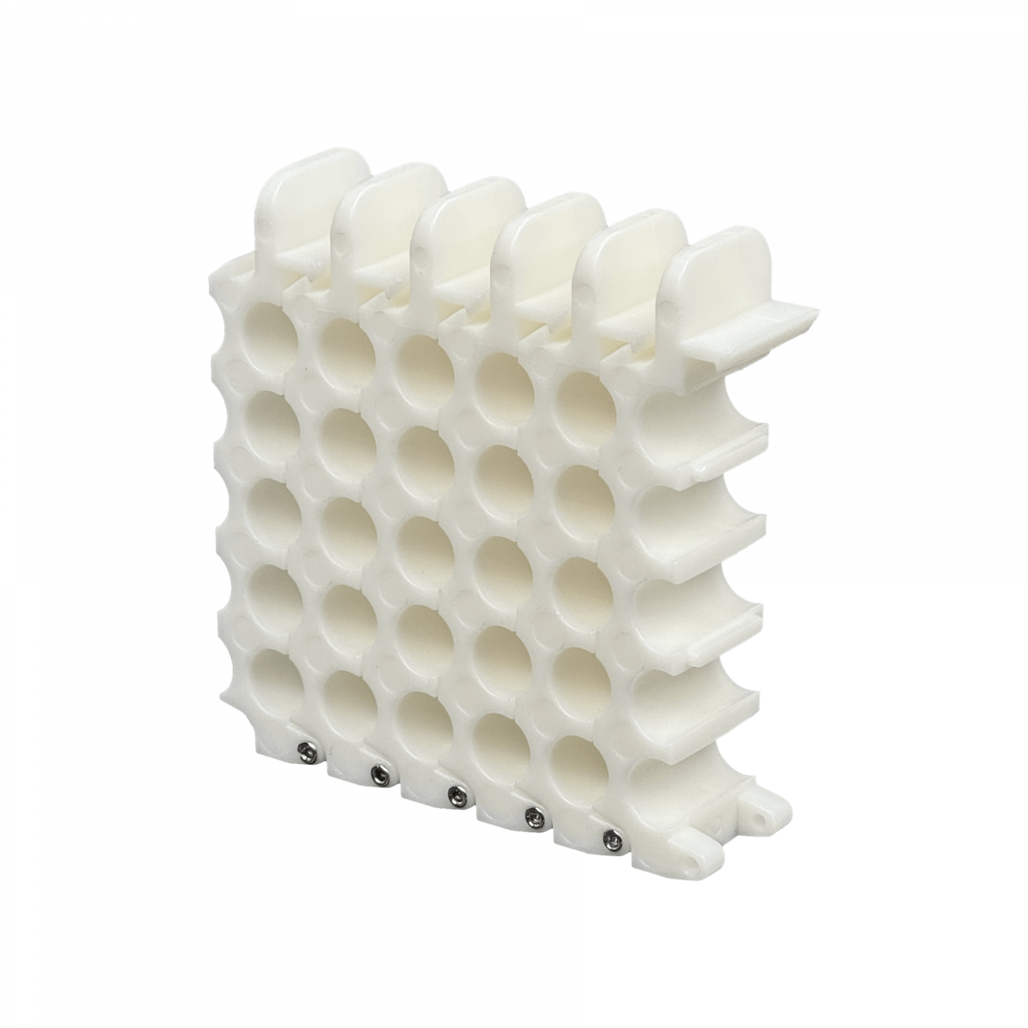 Peine para 5x5 25 Cables UTP/FTP max-9mm Ordenador Manojo Blanco 8x8cm - Imagen 2