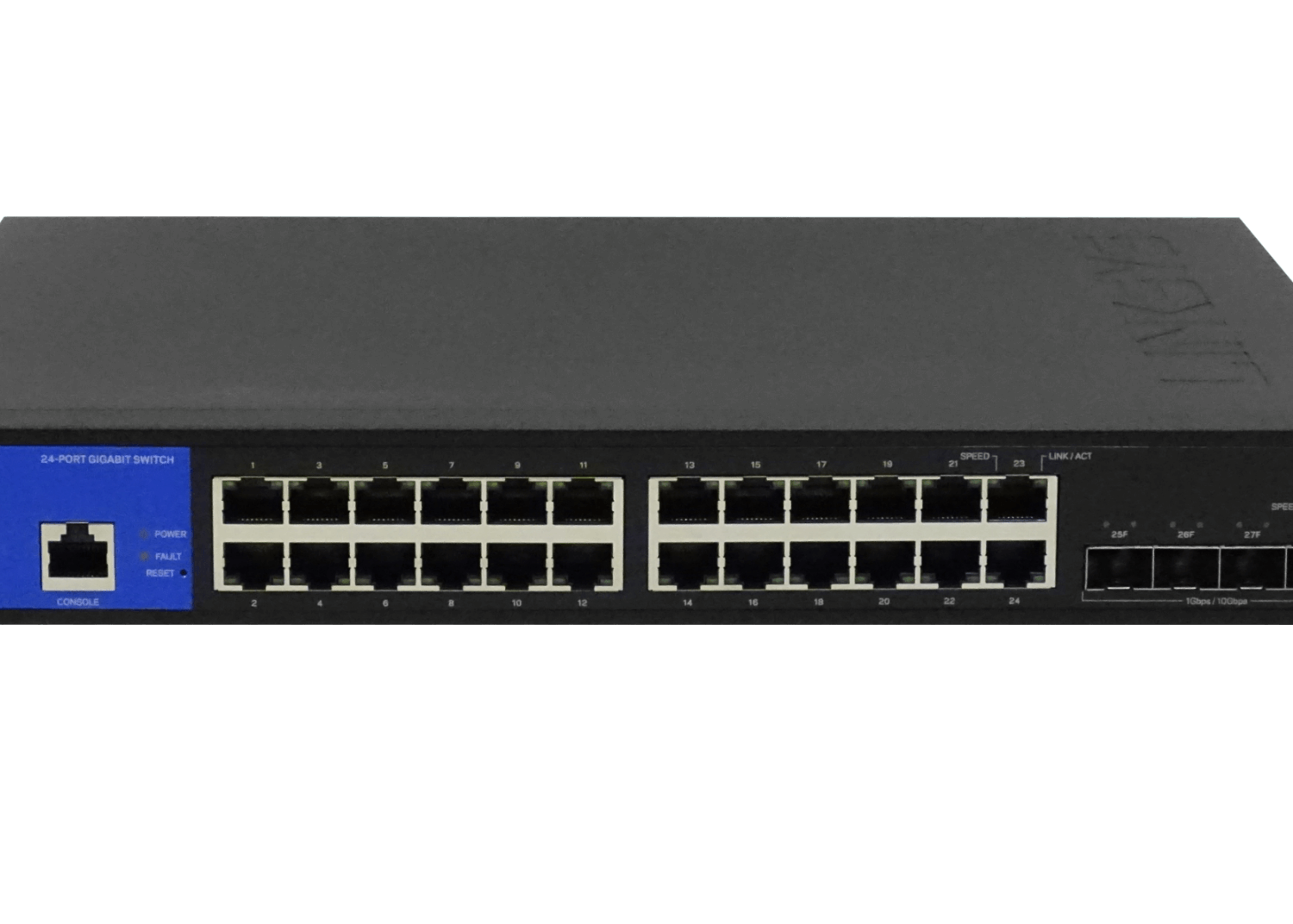 LINKSYS 24-1000 4-SFP+10G Switch Admin Rack 28-port 1-RS232-RJ45 - Imagen 2