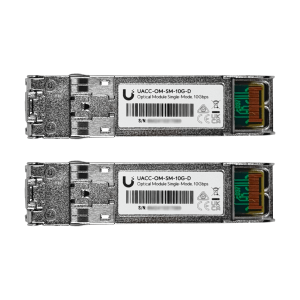 UBIQUITI 2-unidades SFP+ SM 10Gbps 10km 1310nm 2-LC UACC-OM-SM-10G-D