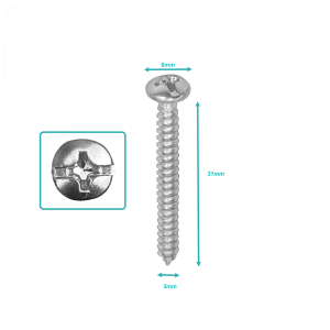 100-Unids. Tornillo Roscalata 6 X 1.1/4-pulgadas Zinc 617340001