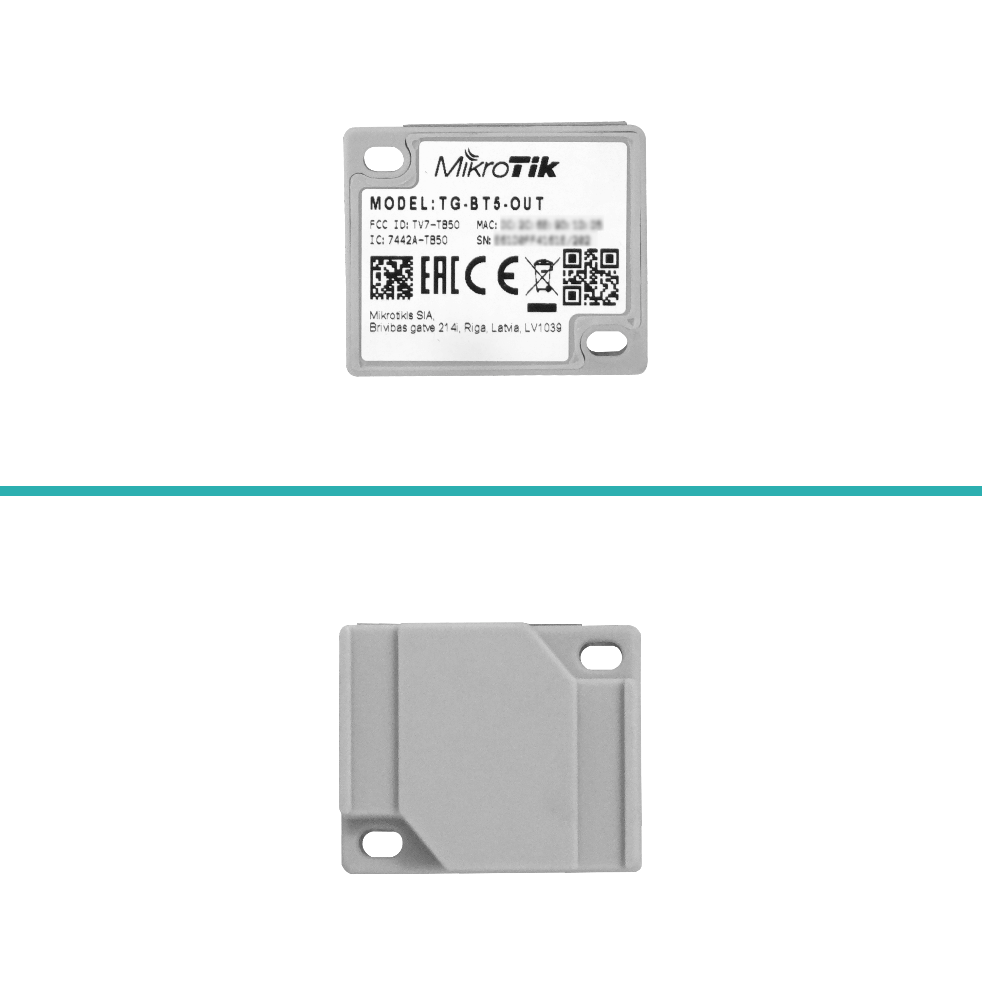 MIKROTIK 550mAh exterior IP69K 512kb Tag Bluetooth5.2 p/BLE iBeacon