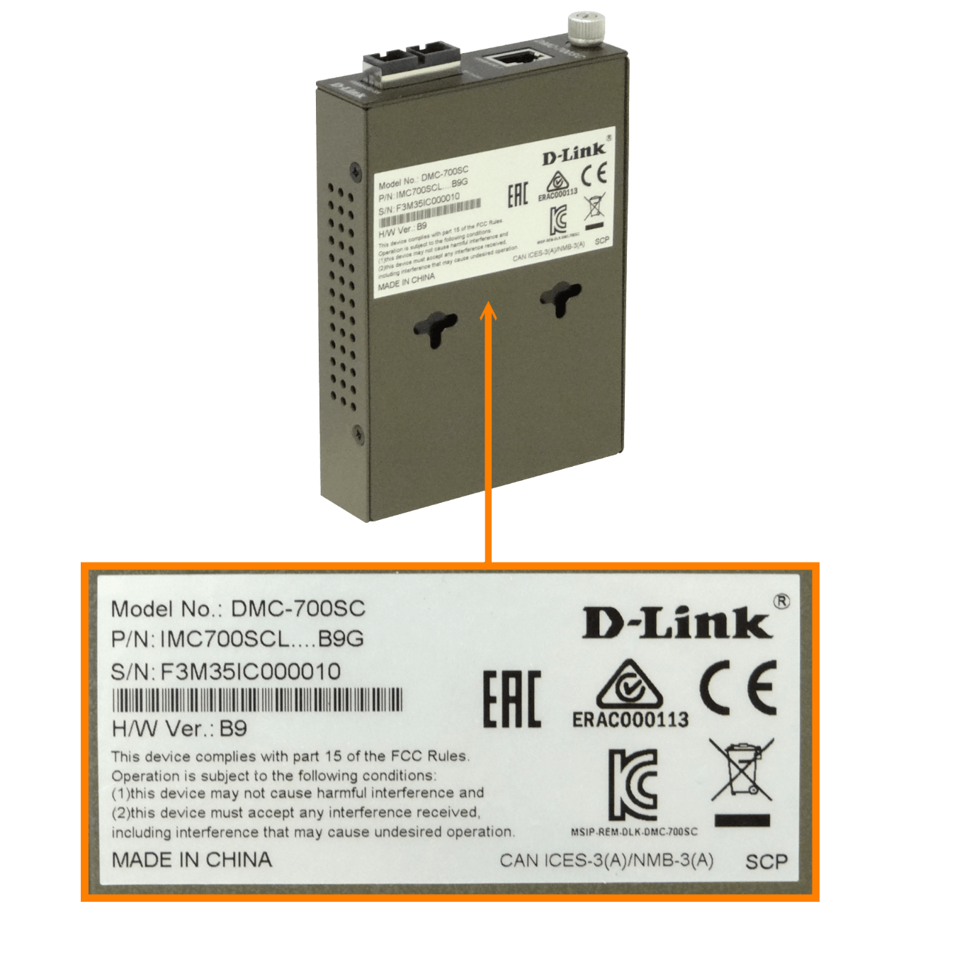 D-LINK solo-1000mbps MM 2-SC 850nm 550mt Convertidor Medio Transceiver - Imagen 4