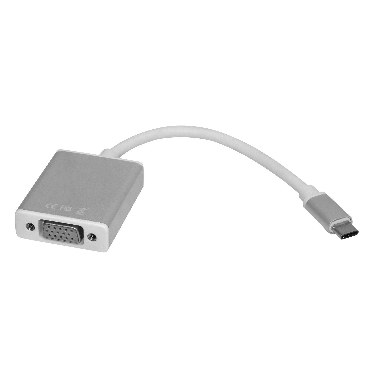 USB-C-M USB3.0/3.1 VGA-H Adaptador Cable 10cm solo-PC
