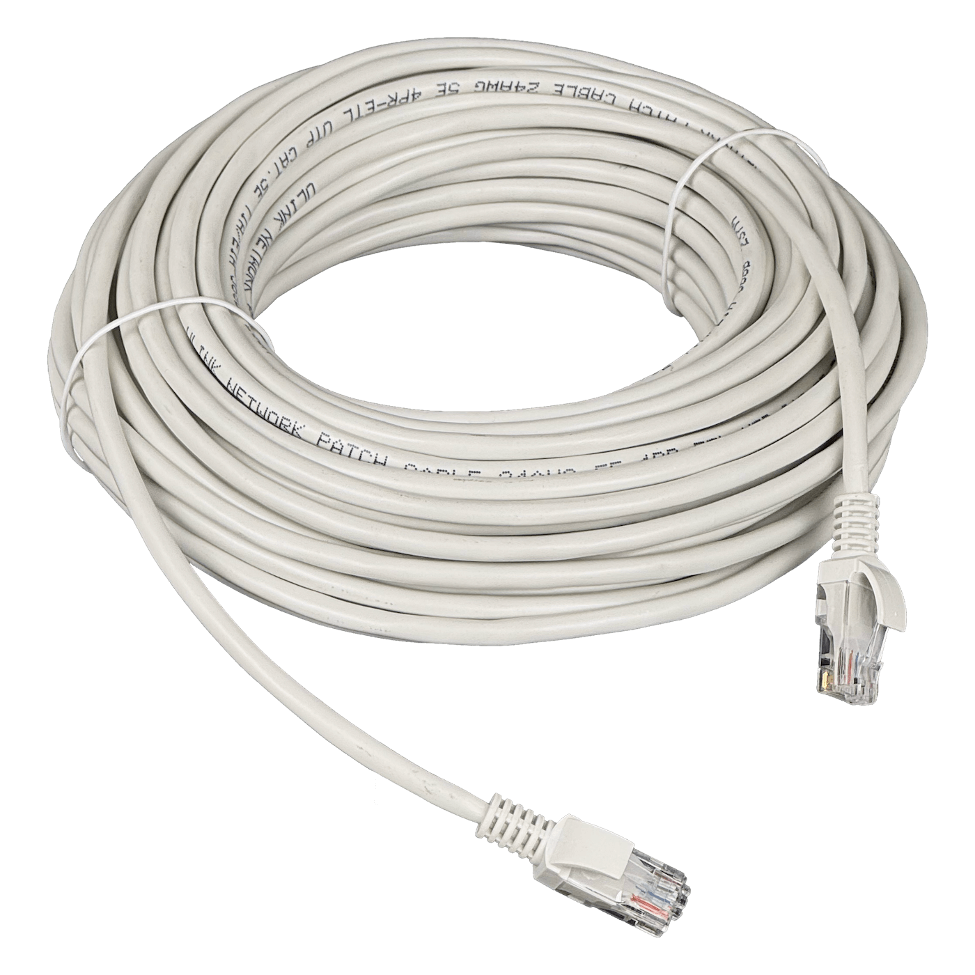 20mt Gris PatchCord 1-unid CAT5E UTP 26AWG-CCA RJ45 Inyectado